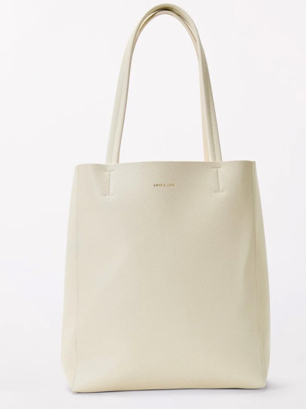 Love & Lore Heather Tote Bag - French Vanilla - Cream Leather Tote Bag